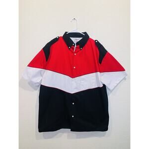 Vintage USA Racing Apparel Shirt Red Black XXL